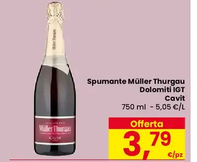 Spumante Müller Thurgau Dolomiti IGT