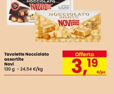 Tavolette Nocciolato assortite