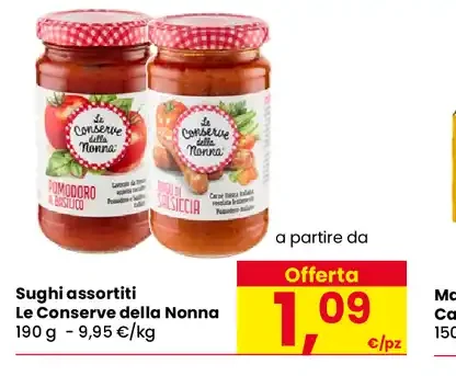 Sughi assortiti Le Conserve della Nonna