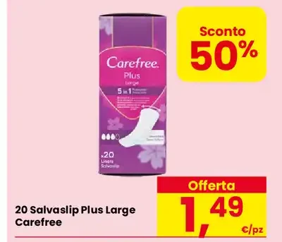 20 Salvaslip Plus Large Carefree