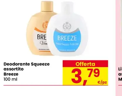 Deodorante Squeeze assortito Breeze