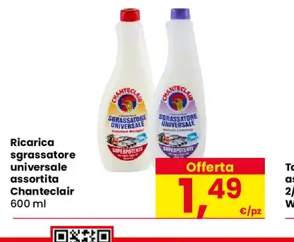 Ricarica sgrassatore universale assortita Chanteclair