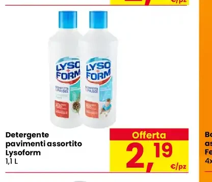 Detergente pavimenti assortito Lysoform