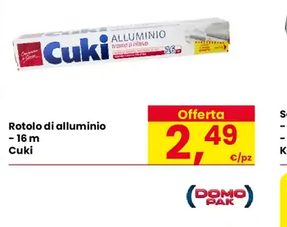 Rotolo di alluminio Cuki