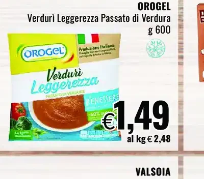 Verdure leggere passato di verdura