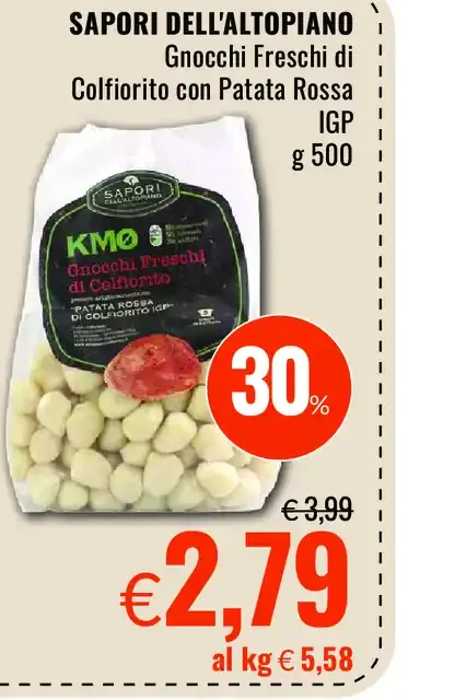 Gnocchi freschi di patata rossa