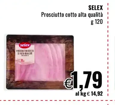 Prosciutto cotto alta qualità