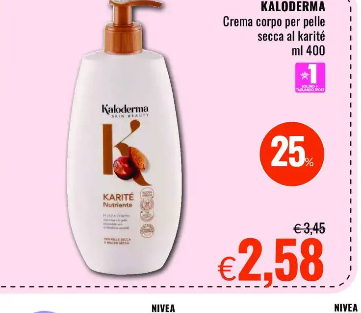 Crema corpo per pelle secca al karité
