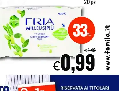 Salviettine Milleusiùpiù Fria