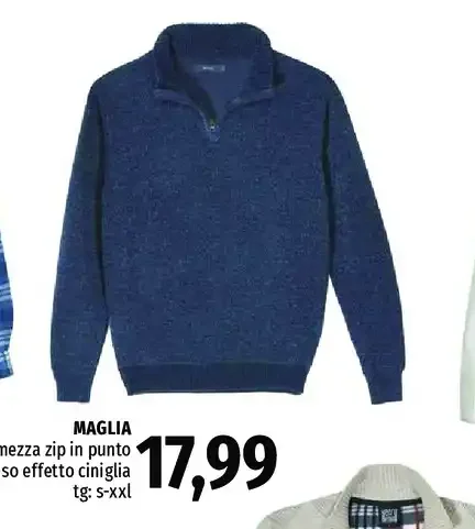 Maglia mezza zip