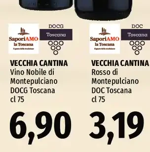 Vecchia Cantina Vino Nobile di Montepulciano DOCG Toscana