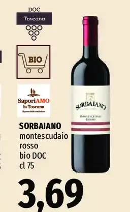 Sorbaiano Montescudaio rosso bio DOC