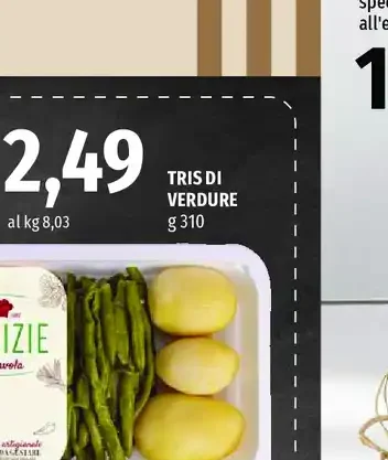 Tris di verdure