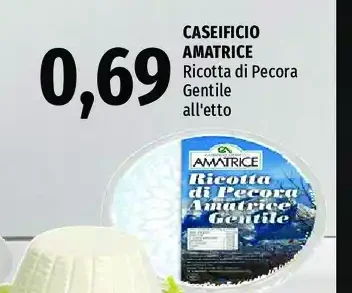 Caseificio Amatrice ricotta di pecora Gentile