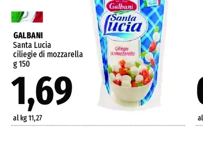 Galbani Santa Lucia ciliegie di mozzarella