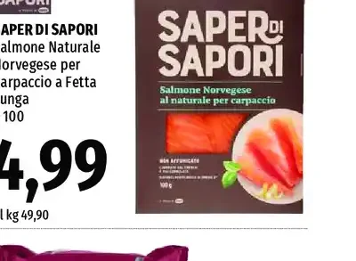 Saper di Sapori salmone naturale norvegese