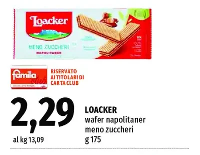 Wafer napolitaner meno zuccheri