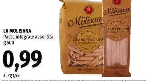 Pasta integrale assortita