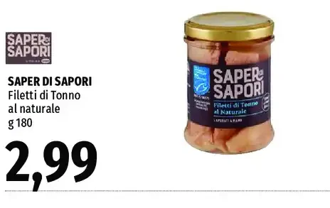 Filetti di tonno al naturale