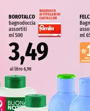 Borotalco bagnodoccia assortiti