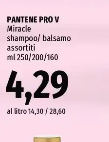 Pantene Pro-V Miracle shampoo balsamo
