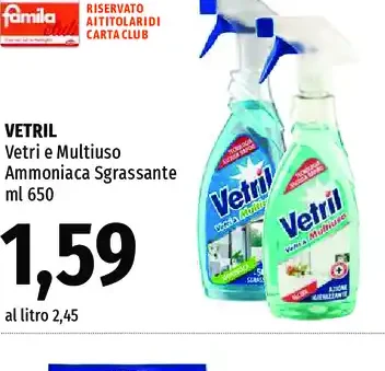 Detergente vetri e multiuso Vetril