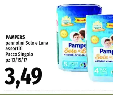 Pannolini Pampers Sole e Luna