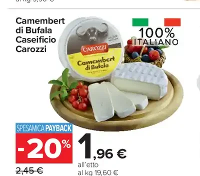 Camembert di bufala Caseificio Carozzi