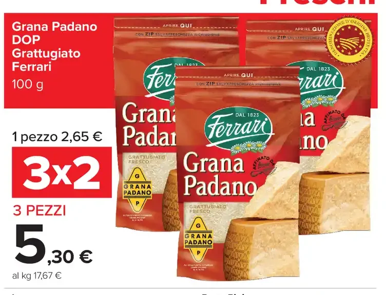 Grana Padano DOP grattugiato