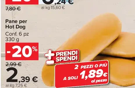 Pane per Hot Dog