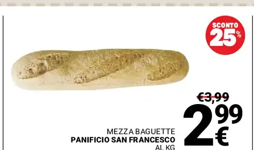 Mezza baguette Panificio San Francesco
