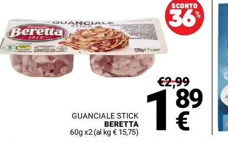 Guanciale stick Beretta