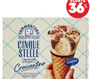 6 coni Cinque Stelle Sammontana