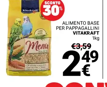 Alimento base per pappagallini
