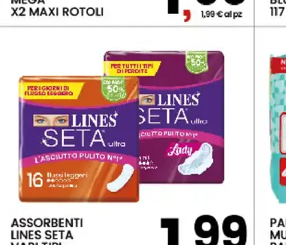 Assorbenti Lines Seta Ultra