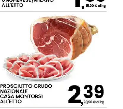 Prosciutto crudo nazionale Casa Montorsi