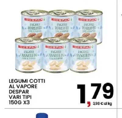 Legumi cotti al vapore