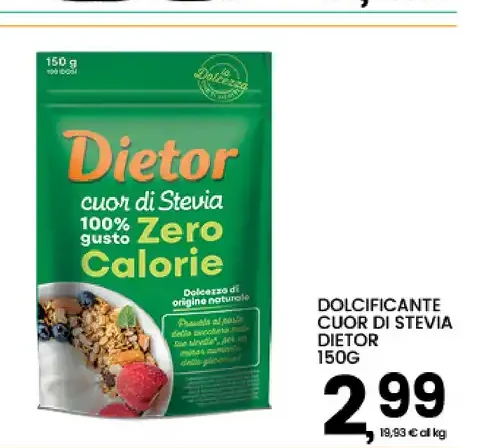 Dolcificante Cuor di Stevia Dietor