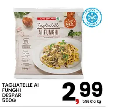 Tagliatelle ai funghi Despar