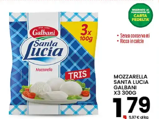 Mozzarella Santa Lucia Galbani