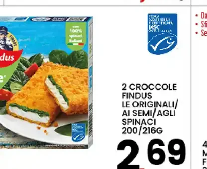 Croccole Findus Le Originali/ai semi/agli spinaci