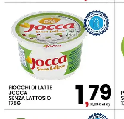 Fiocchi di latte senza lattosio