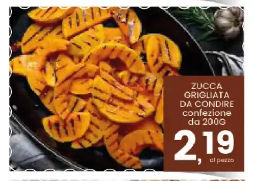 Zucca grigliata da condire
