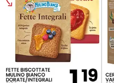 Fette biscottate Mulino Bianco Dorate/Integrali
