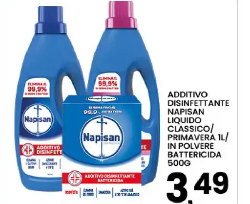 Additivo Disinfettante Napisan