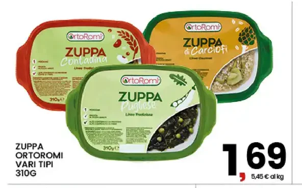 Zuppa Ortormi vari tipi