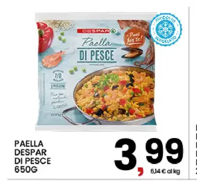 Paella Despar di pesce