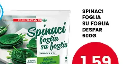 Spinaci foglia su foglia