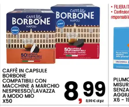 Caffè in capsule Borbone
