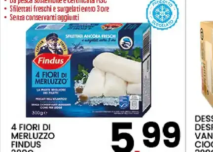 Fiori di merluzzo Findus